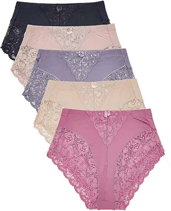 High Waisted Lace Detail Panty